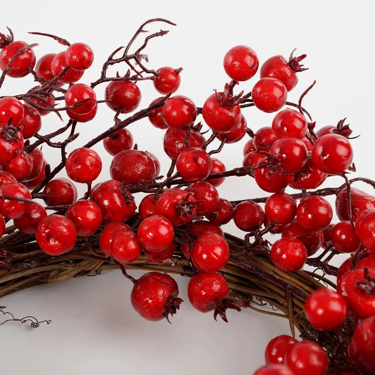 Mica Decorations Weihnachtskranz rot mit Beeren Ø45 cm – klassisch & festlich - Pille Gartenwelt
