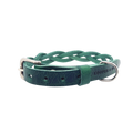 Geflochtenes Hundehalsband Twisted aus Leder – handgemacht, XS–L