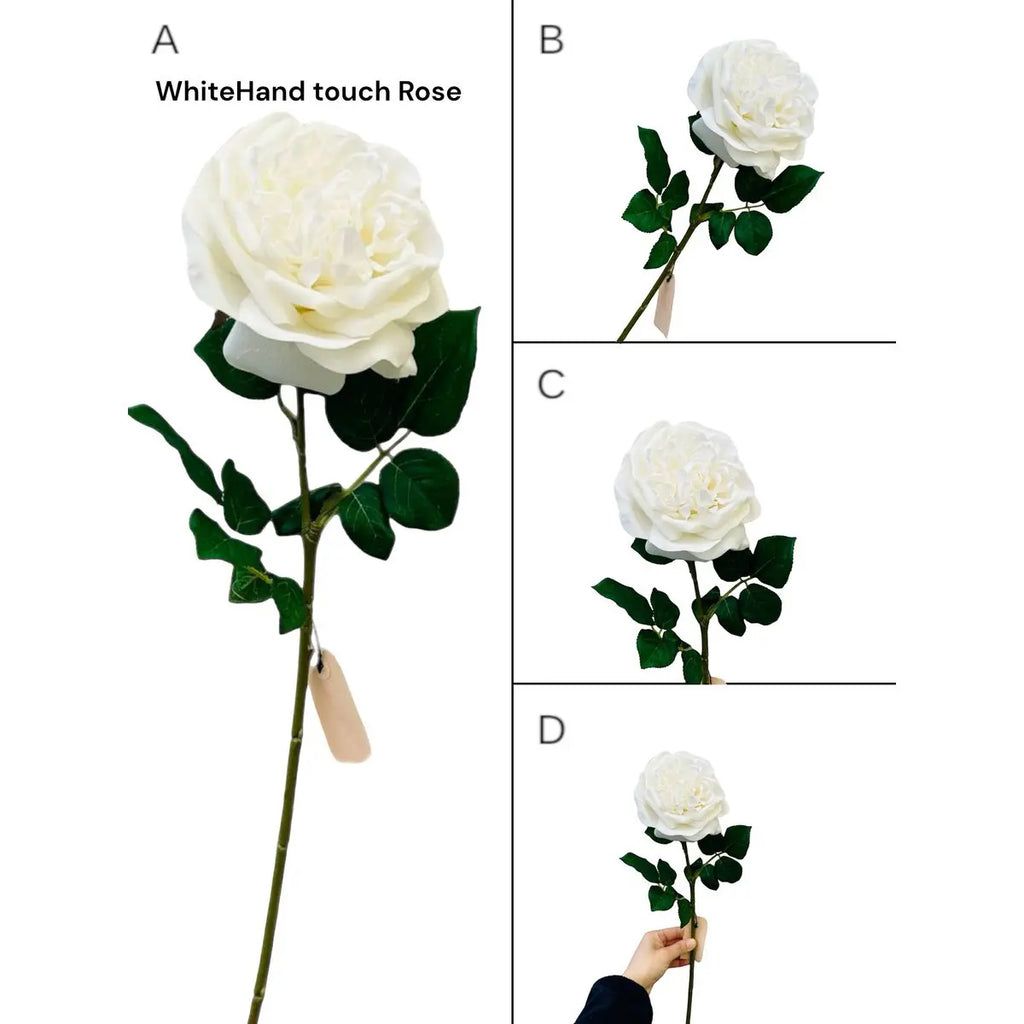 QMF Hand Touch Rose 65 cm MIT 2 STÜCK QMF Trading
