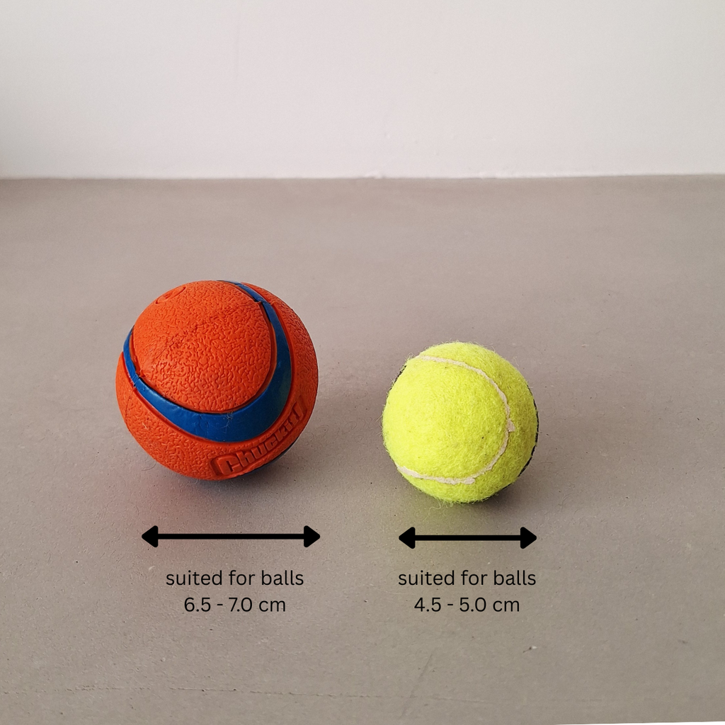 Tennisballhalter aus Leder Camel – freihändig & sauber, 2 Größen