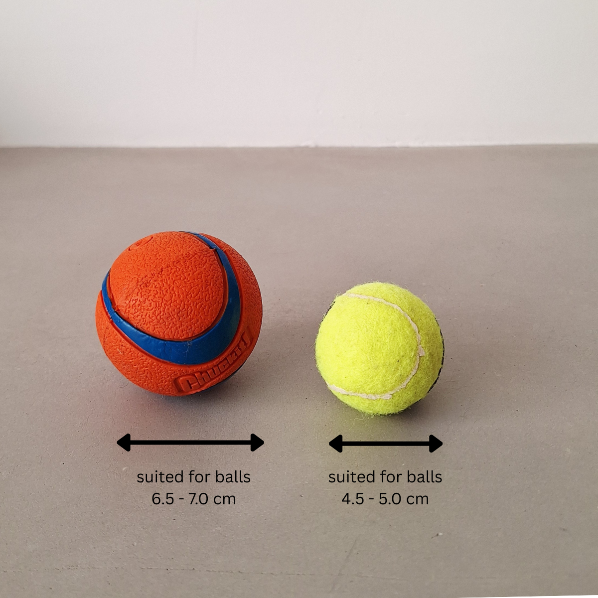 Tennisballhalter aus Leder Camel – freihändig & sauber, 2 Größen