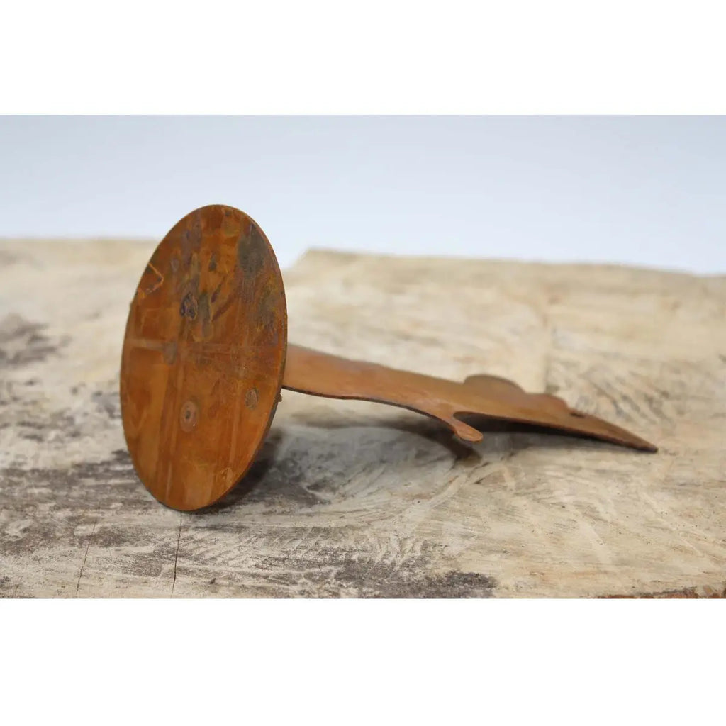 Edelrost Deko Maus – Metallfigur mit Bodenplatte Ø 9 cm 13,5 cm hoch - Pille Gartenwelt