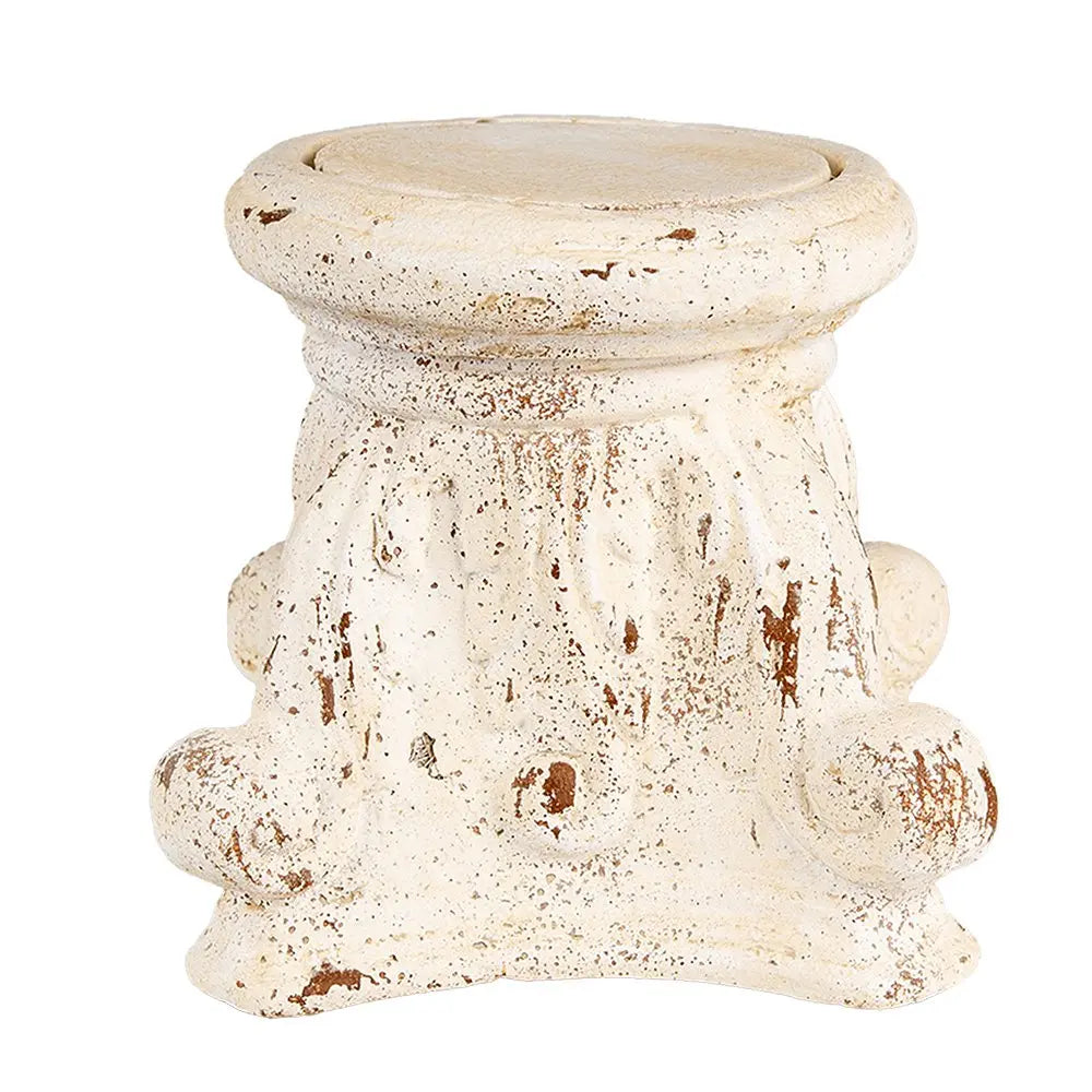 Pflanzentisch 22x22x21 cm Beige Keramikmaterial Clayre & Eef.
