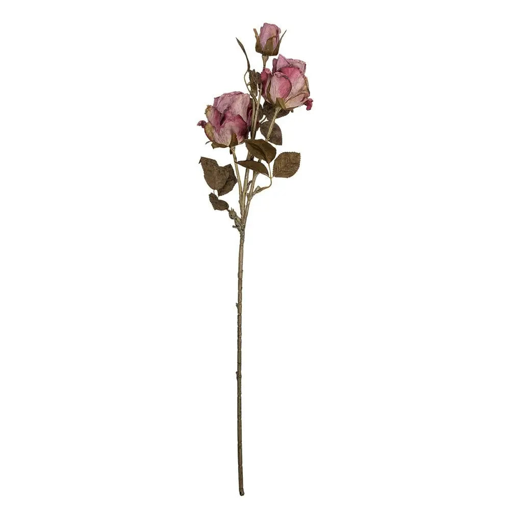 Künstliche Blume Rose 70 cm Lila Kunststoff Clayre & Eef.