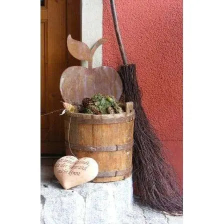 Edelrost Apfel zum Hängen – Herbstdeko aus Metall 10/15/30 cm für Haus & Garten - Pille Gartenwelt