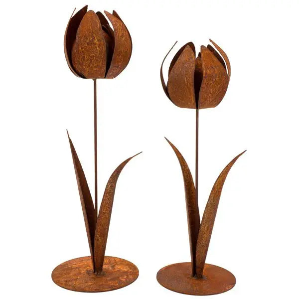 Rost Deko Tulpe | Blumen als Tischdeko im Frühling Rostikal