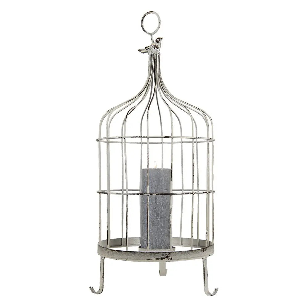 Vogelkäfig dekorative / Relieflicht Ø 26x61 cm| Toll als Windlicht Clayre & Eef.