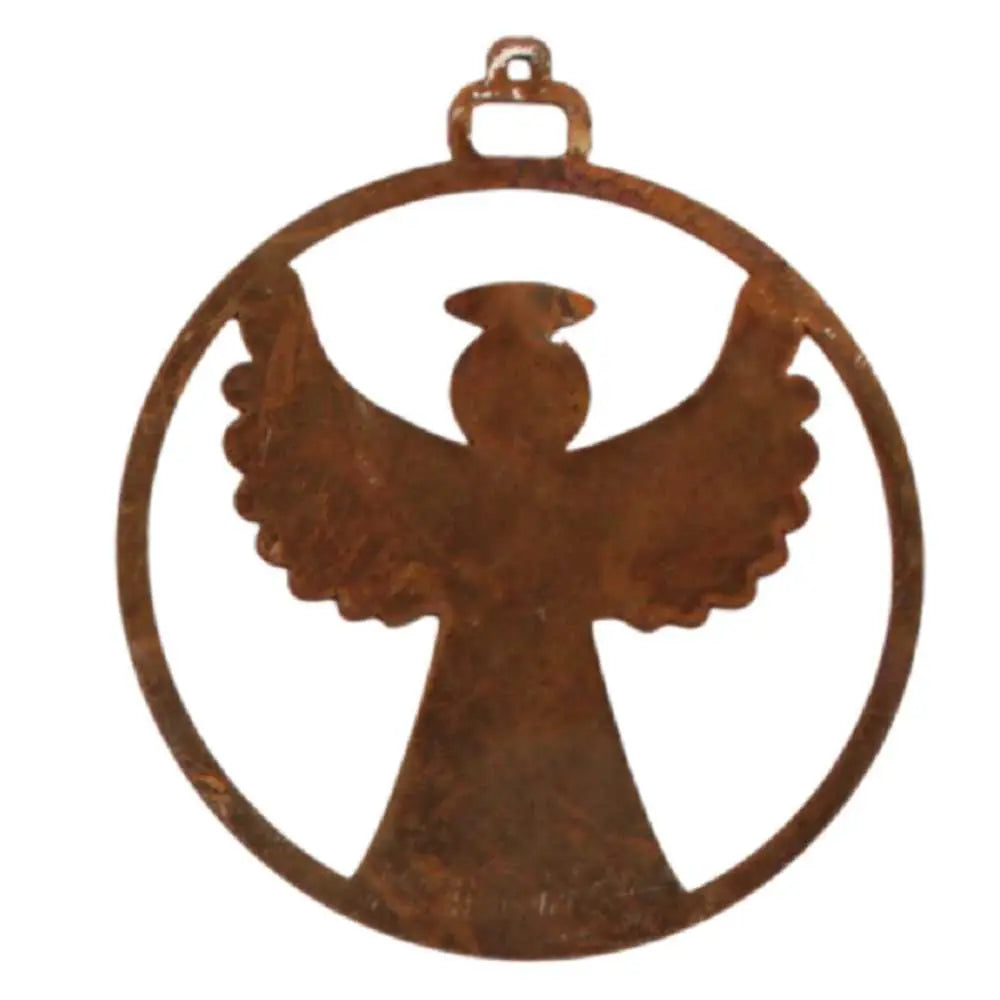 9 x Edelrost Weihnachtsanhänger 7 cm – versch. Motive | Christbaumschmuck - Pille Gartenwelt
