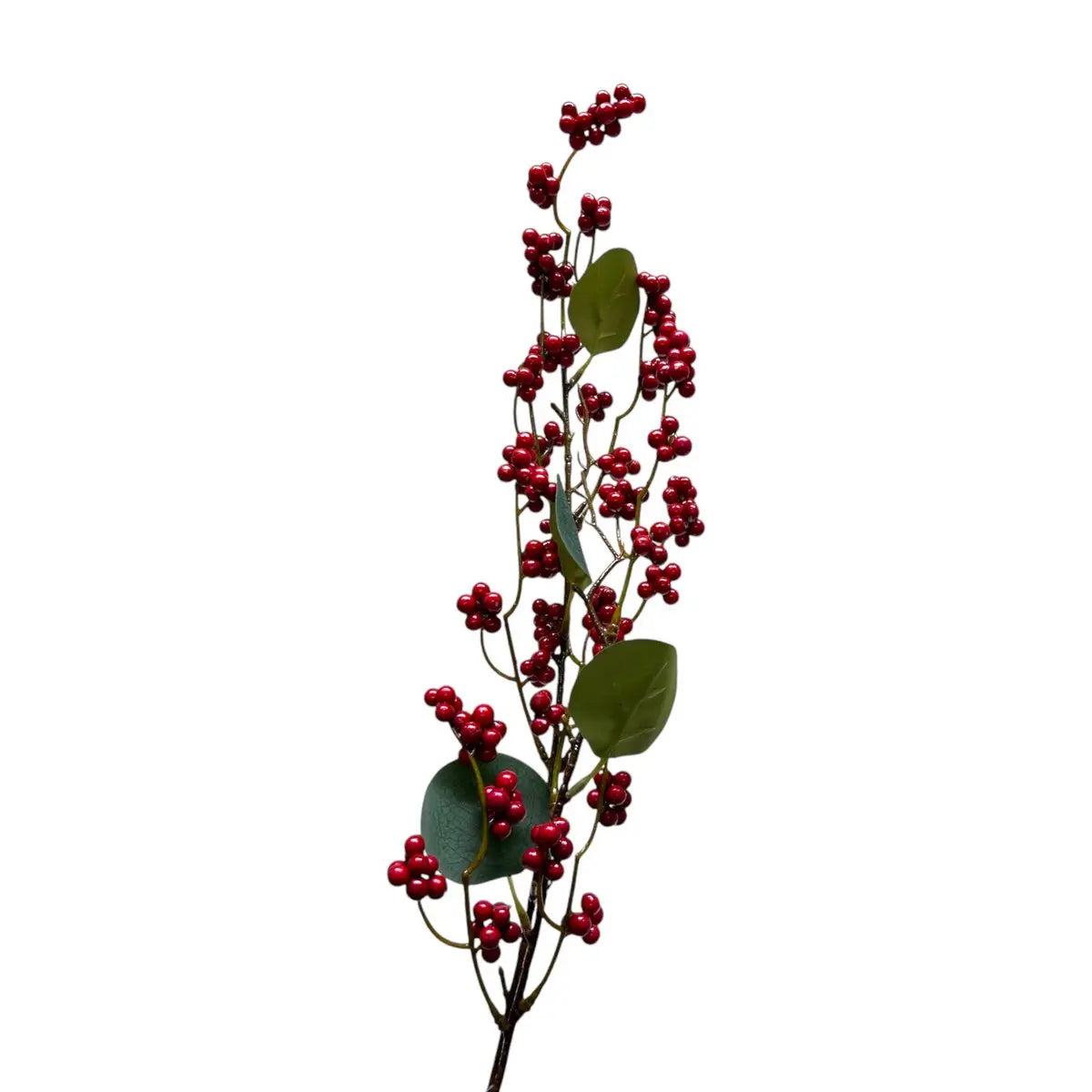 Rote Frucht | Kunstblume aus Seide | Länge 83cm 1Stk QMF Trading