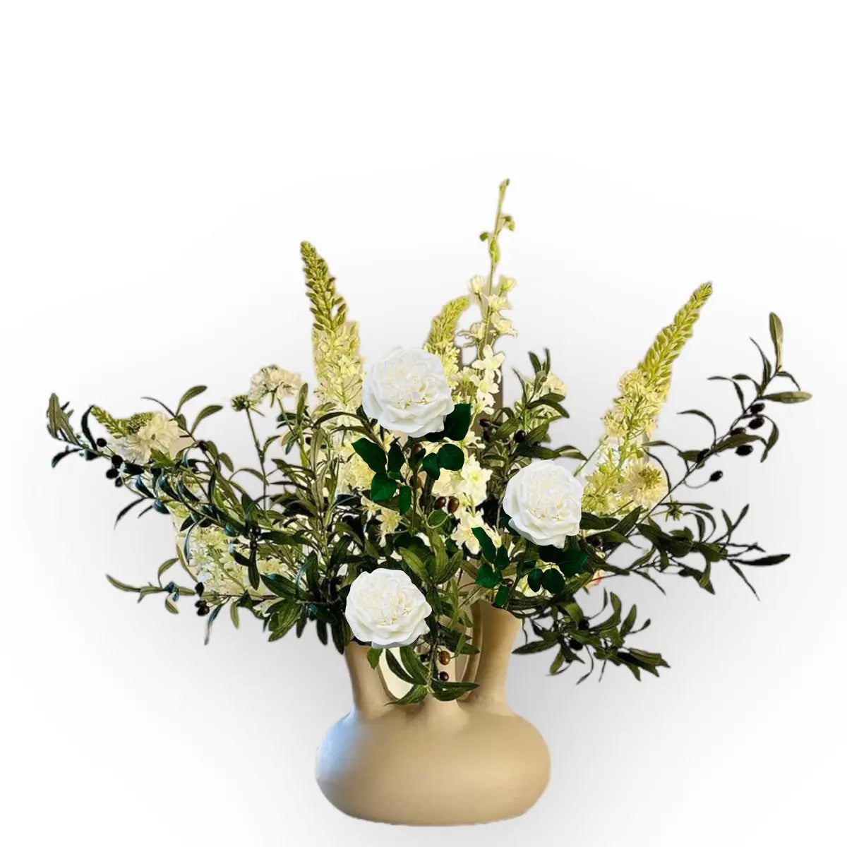 QMF Hand Touch Rose 65 cm MIT 2 STÜCK QMF Trading
