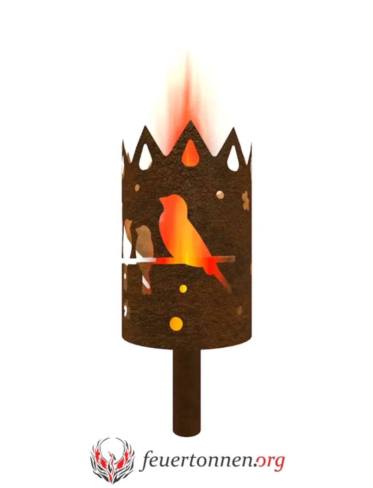 Gartenfackel Vögel