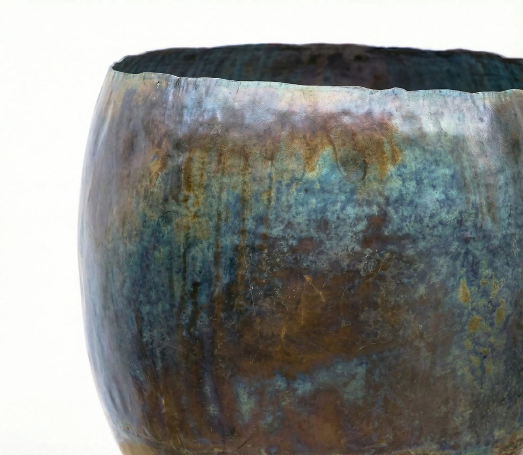 Ellen 'Vintage Green' - Dekotopf aus Metall