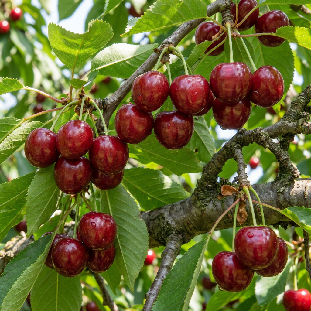 Terrassenobst Hedelfinger Riesenkirsche Kirschbaum 80-120 cm Lieferhöhe
