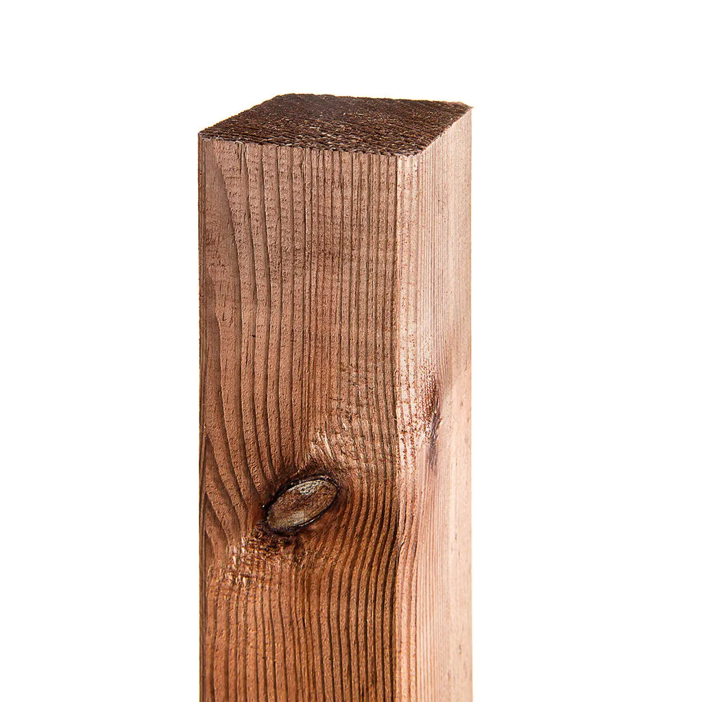 Holzpfosten, KDI-braun – Zaunpfosten für Ihren Gartenzaun