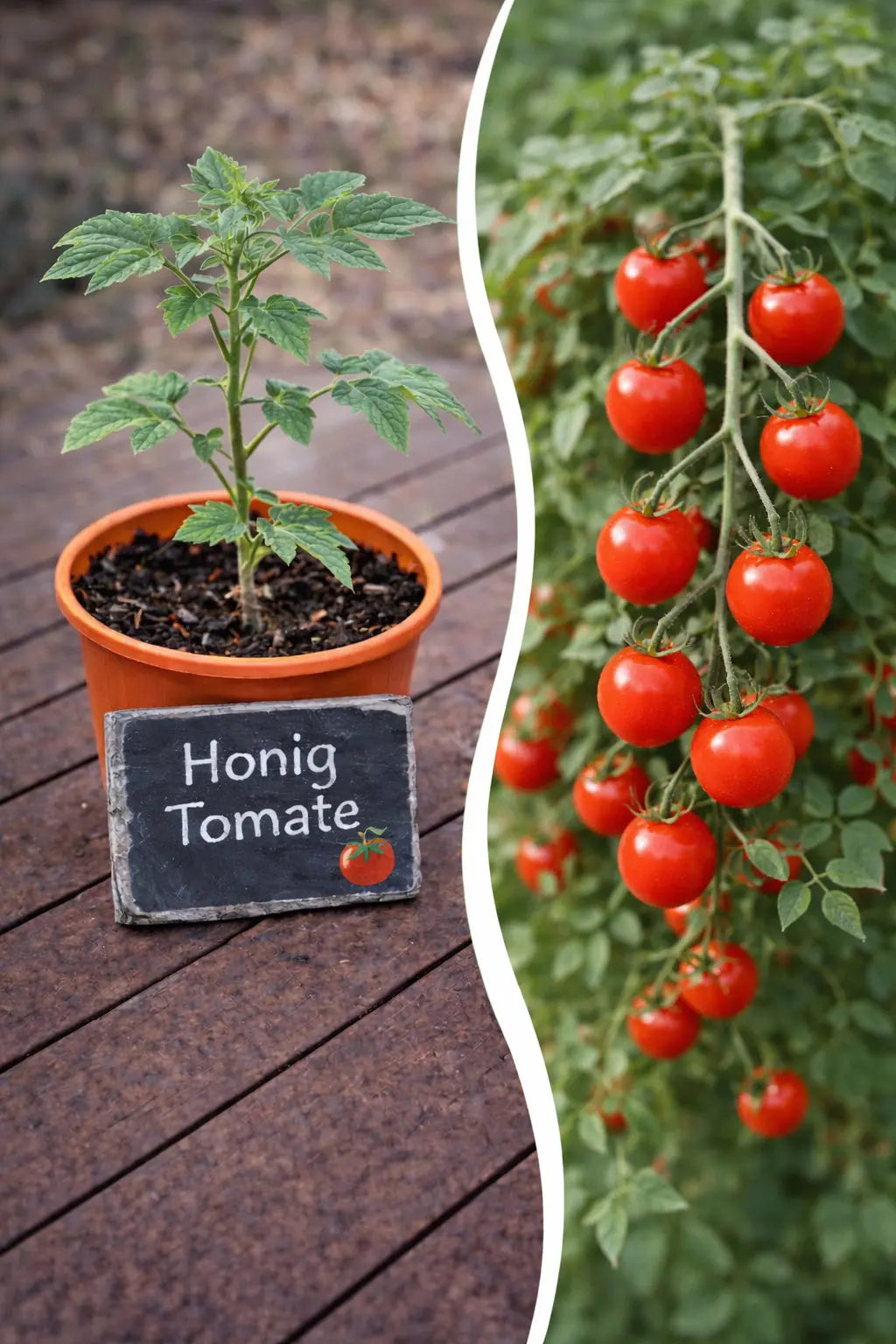 Jungpflanze Tomate - Honigtomate