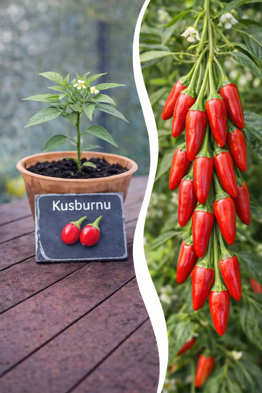 Jungpflanze Chili - Kusburnu