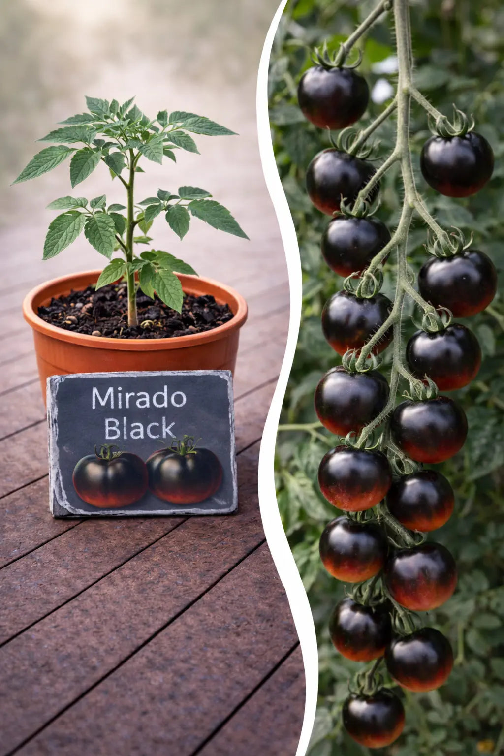 Jungpflanze Tomate - Mirado Black