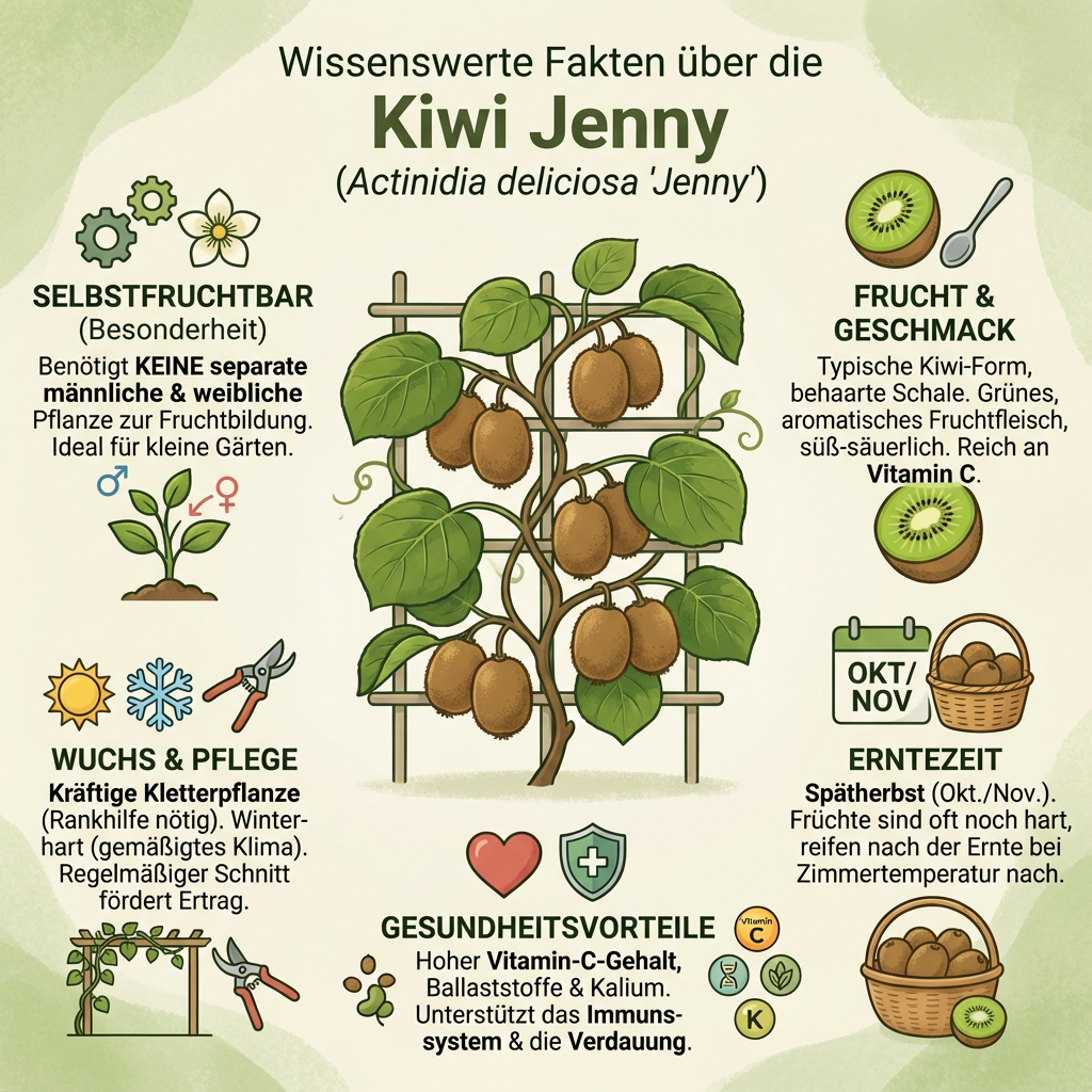 2er Set selbstfruchtende Kiwi Jenny Kiwibaum 60-100 cm Actinidia frosthart