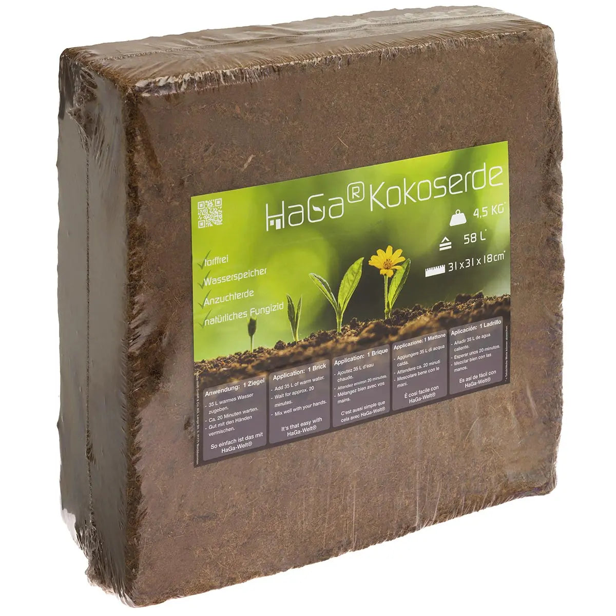 Kokoserde - gepresste Blumenerde zur Anzucht