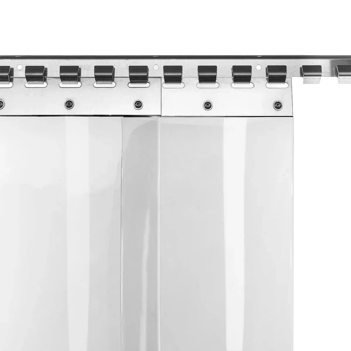 PVC-Lamellenvorhang Set 30 cm – alle Teile für einen PVC Streifenvorhang HaGa-Welt
