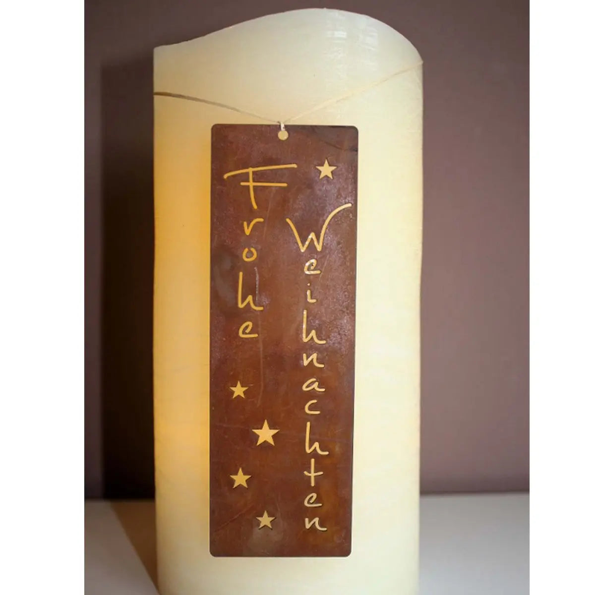 Edelrost Weihnachtsanhänger aus Metall – Christbaumschmuck & Geschenkanhänger 13,5 cm - Pille Gartenwelt