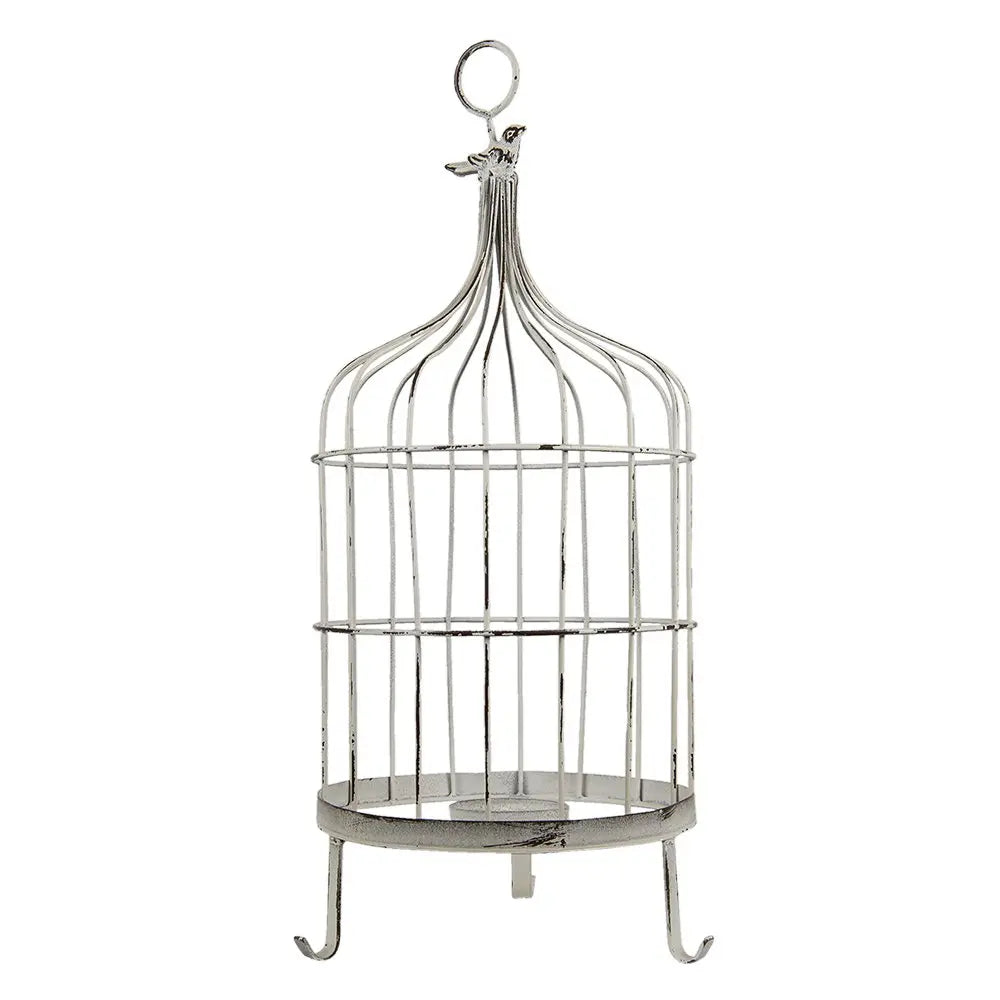 Vogelkäfig dekorative / Relieflicht Ø 26x61 cm| Toll als Windlicht Clayre & Eef.