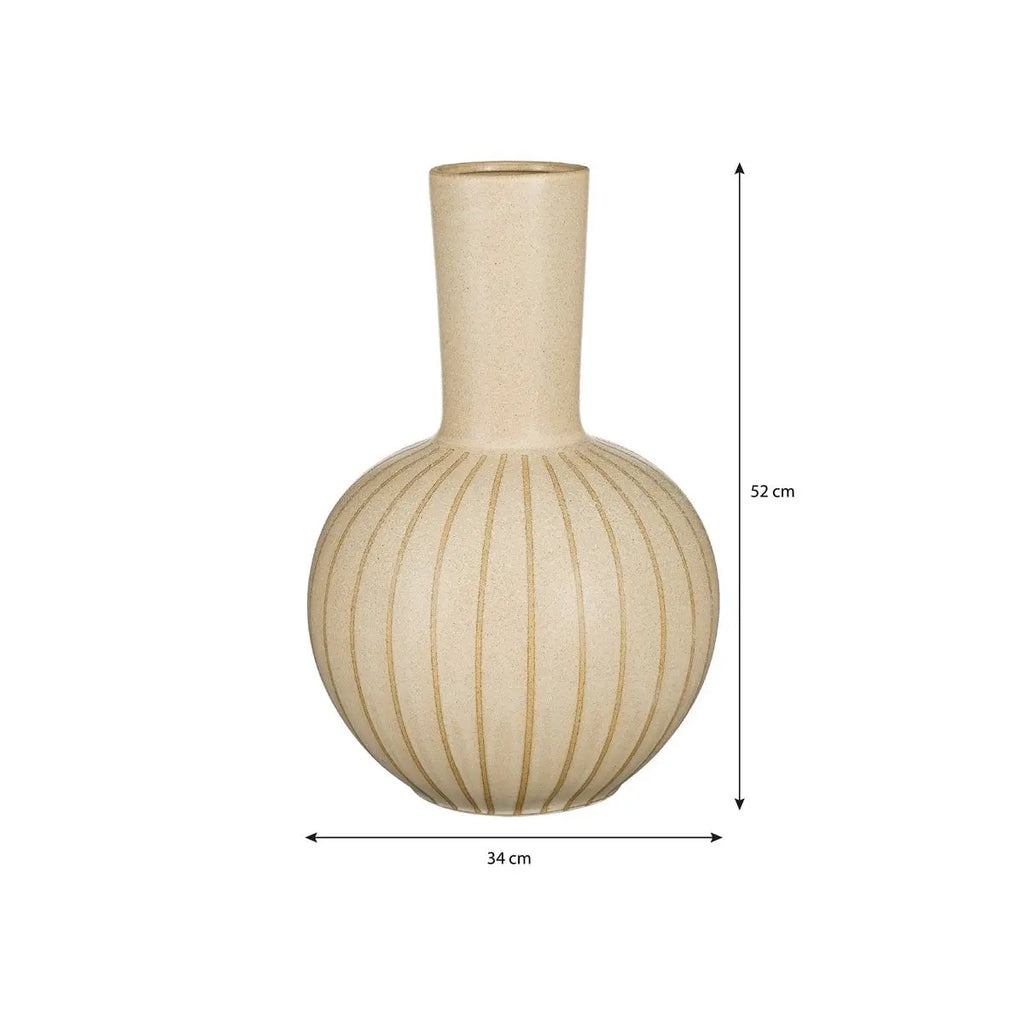 Essen Holm Creme 52 cm hoch 34 cm Durchmesser Keramik - Pille Gartenwelt