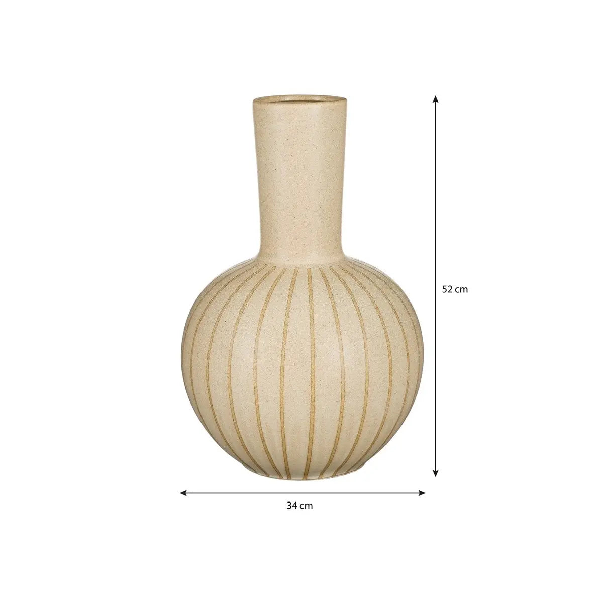 Essen Holm Creme 52 cm hoch 34 cm Durchmesser Keramik - Pille Gartenwelt