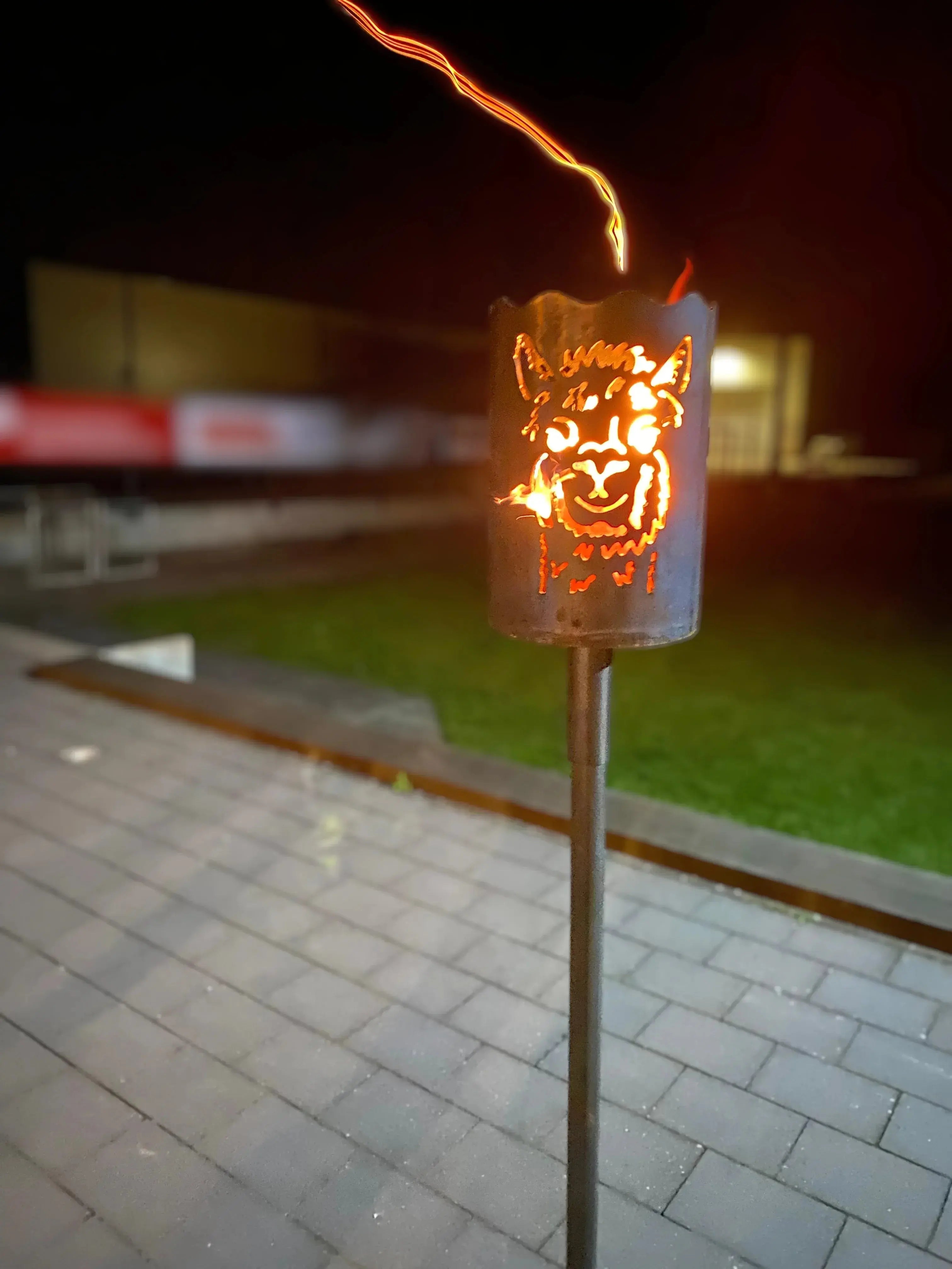 Gartenfackel Alpaka