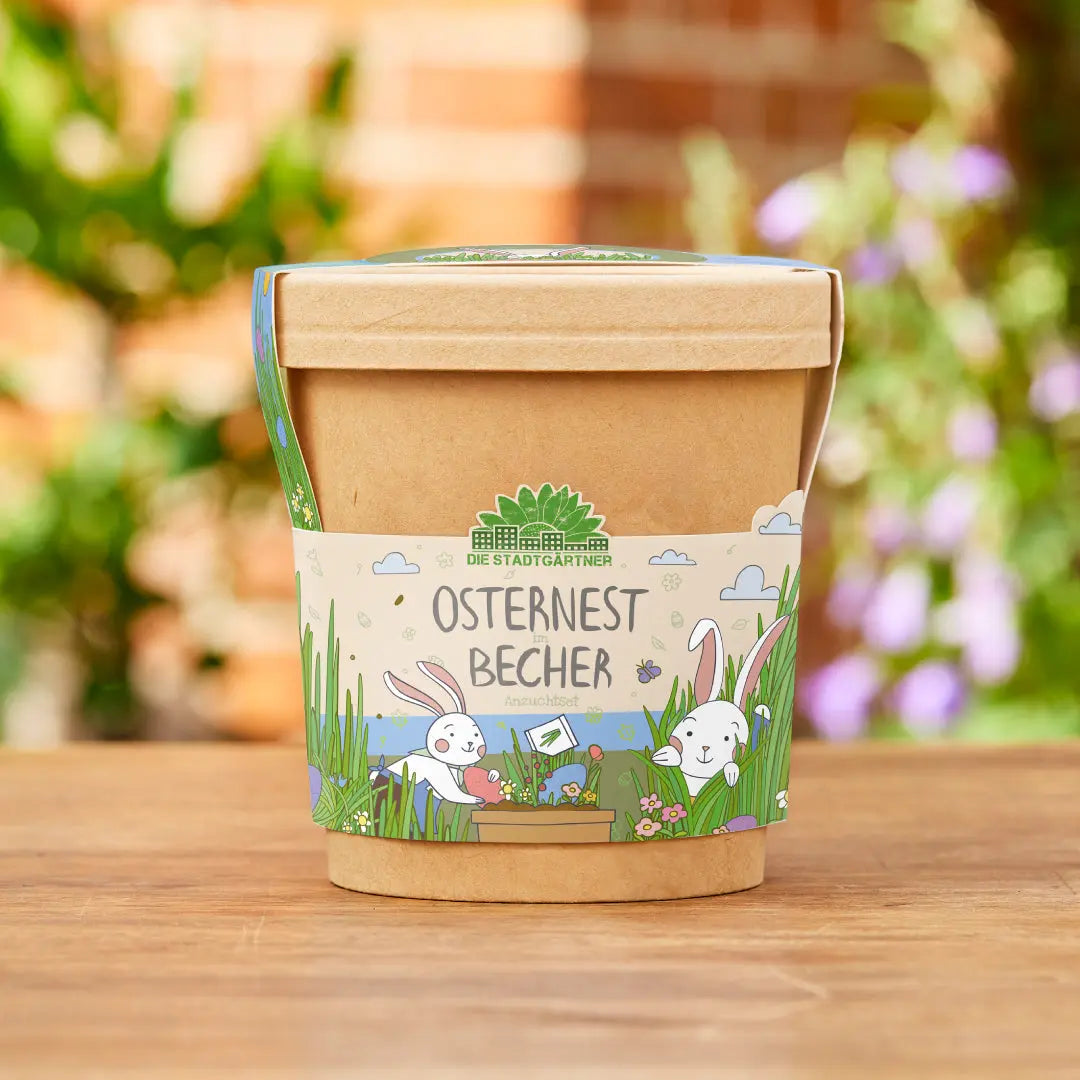 Osternest aus dem Becher Die Stadtgärtner