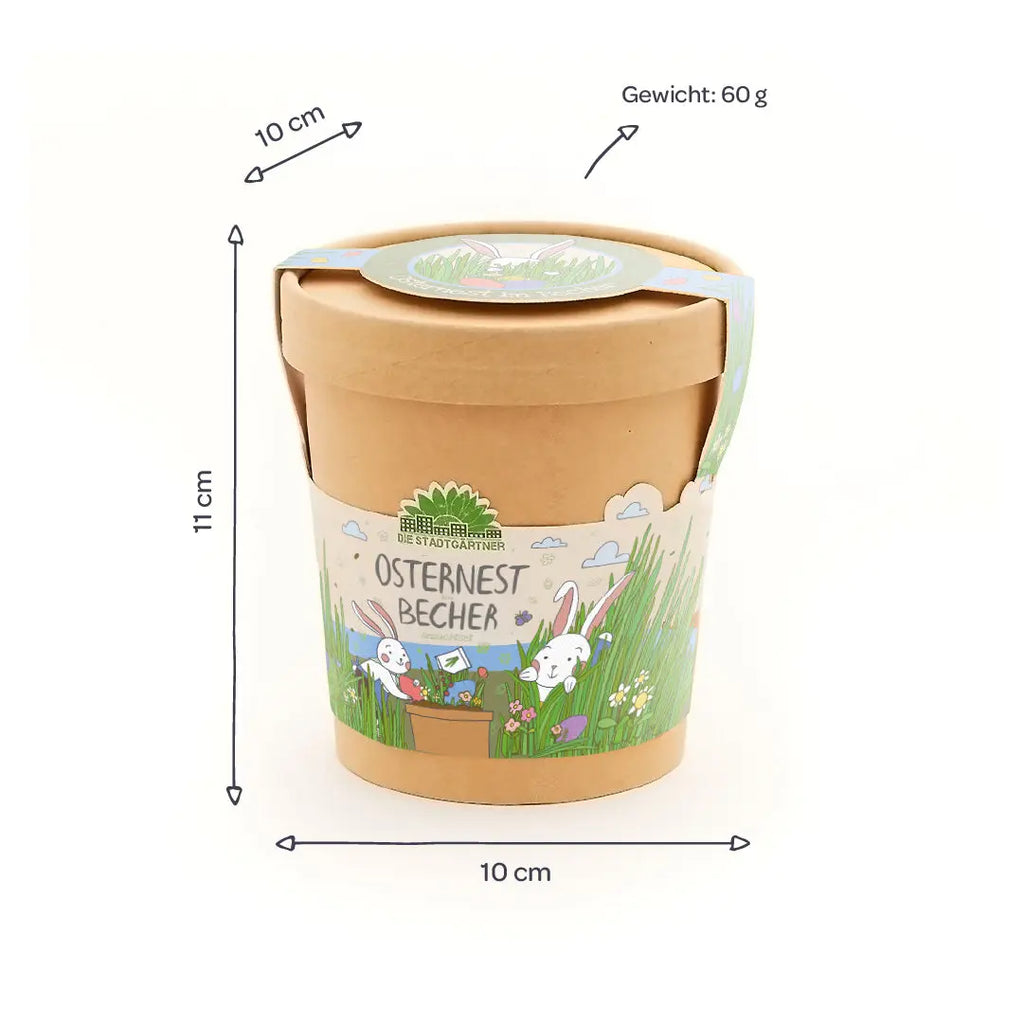 Osternest aus dem Becher Die Stadtgärtner