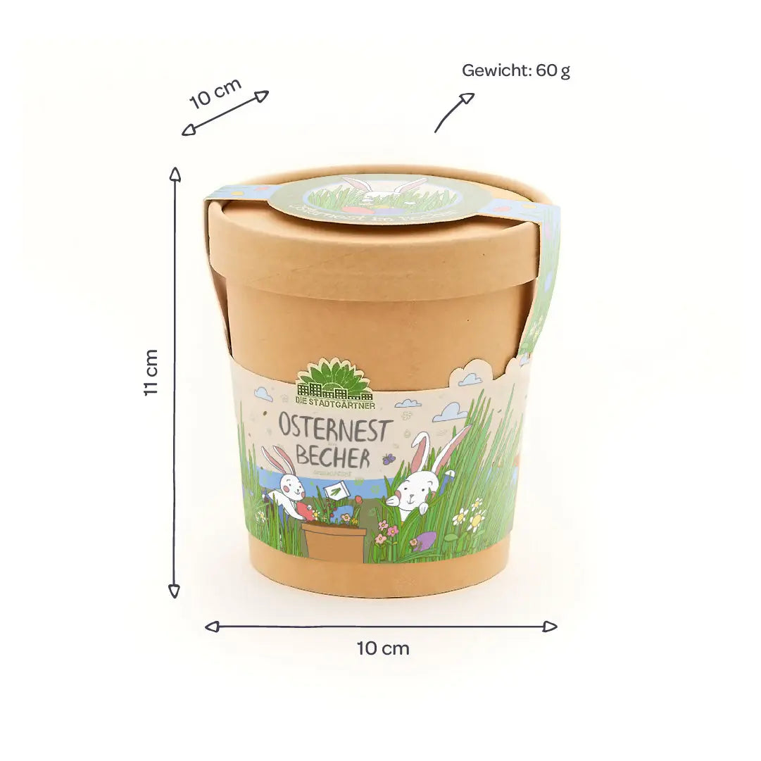 Osternest aus dem Becher Die Stadtgärtner