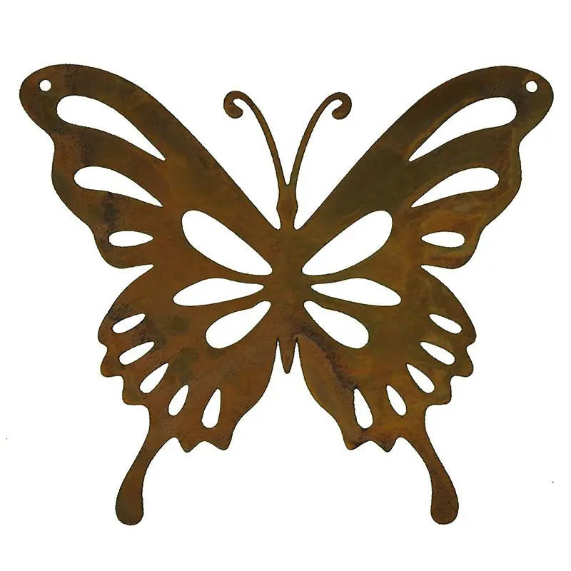 Edelrost Schmetterling Blumenstecker – Rost Deko zum Stecken oder Hängen - Pille Gartenwelt