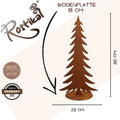 Edelrost Tannenbaum auf Bodenplatte – 3 Größen 50/75/100 cm - Pille Gartenwelt