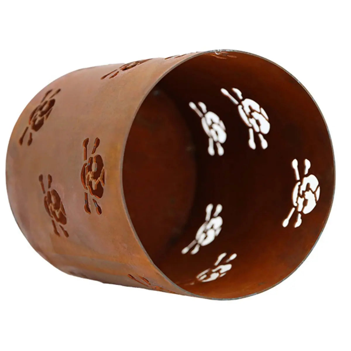 Windlicht mit Totenkopf | Teelicht Tischdeko Kerzenhalter | Punk Metal Gothic Deko - Pille Gartenwelt