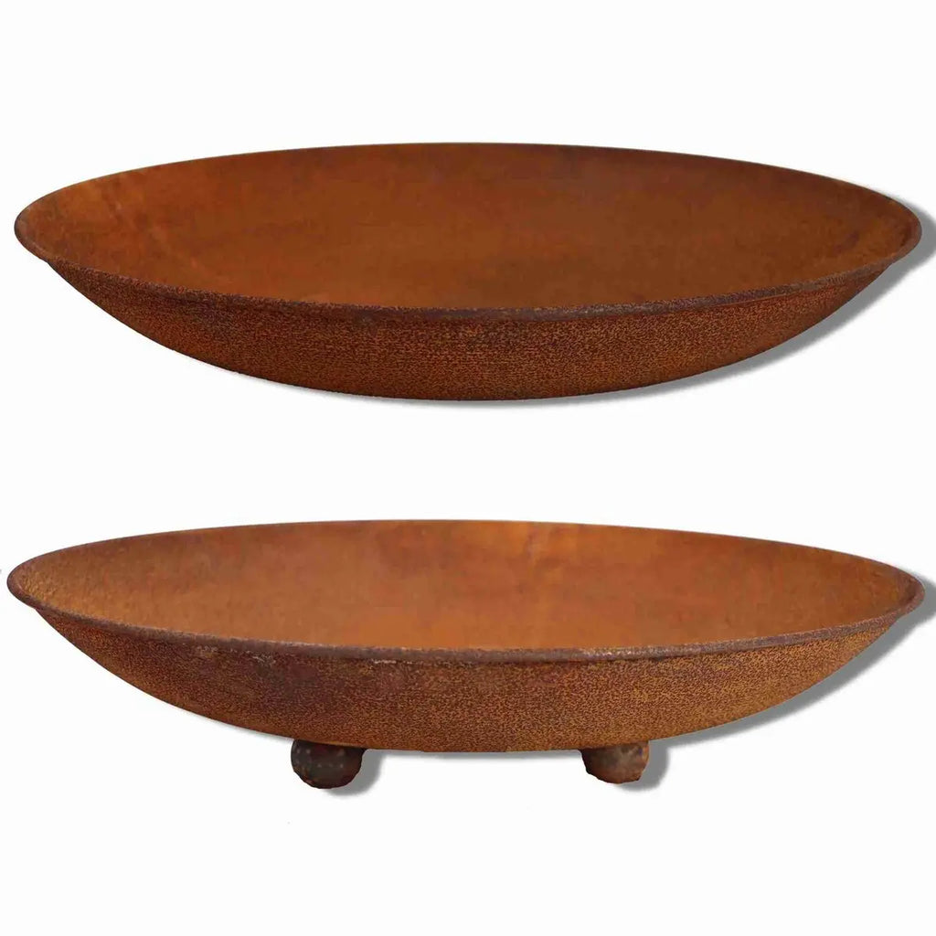 Rostige Pflanzschale Ø 47 cm aus Metall – mit Ablaufloch - Pille Gartenwelt