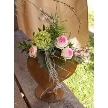 Edelrost Pflanzherz aus Metall – Vintage Deko in 3 Größen - Pille Gartenwelt