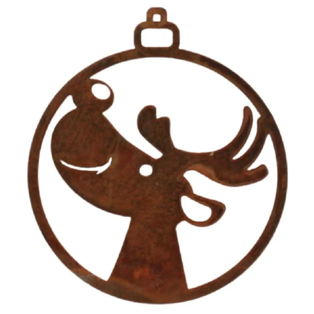 9 x Edelrost Weihnachtsanhänger 7 cm – versch. Motive | Christbaumschmuck - Pille Gartenwelt