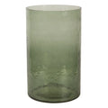 Laterne Ø 15x25 cm | Grünes Glas-Windlicht Clayre & Eef.