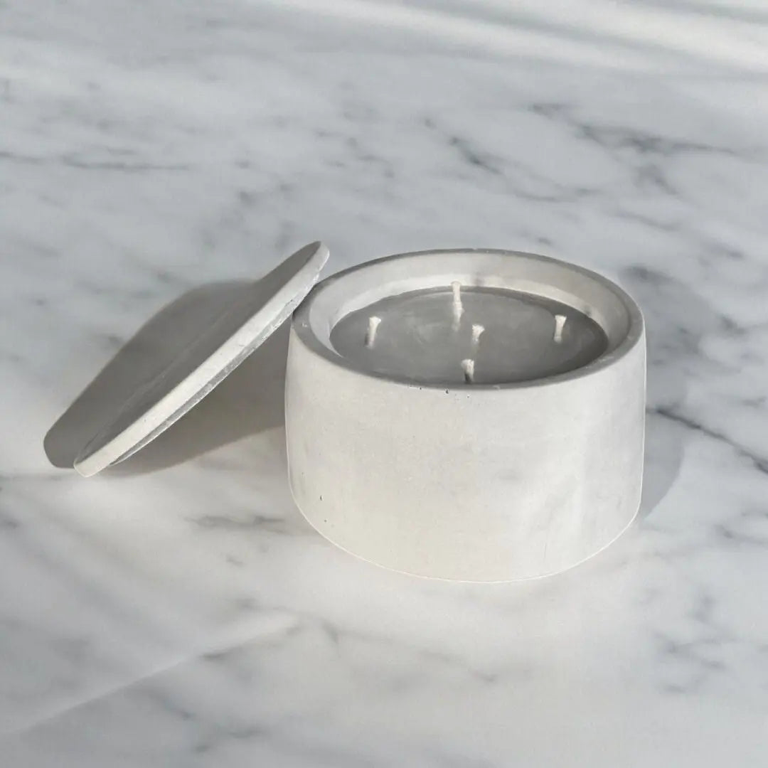 Design Dauerkerze Beton (dünner Docht)