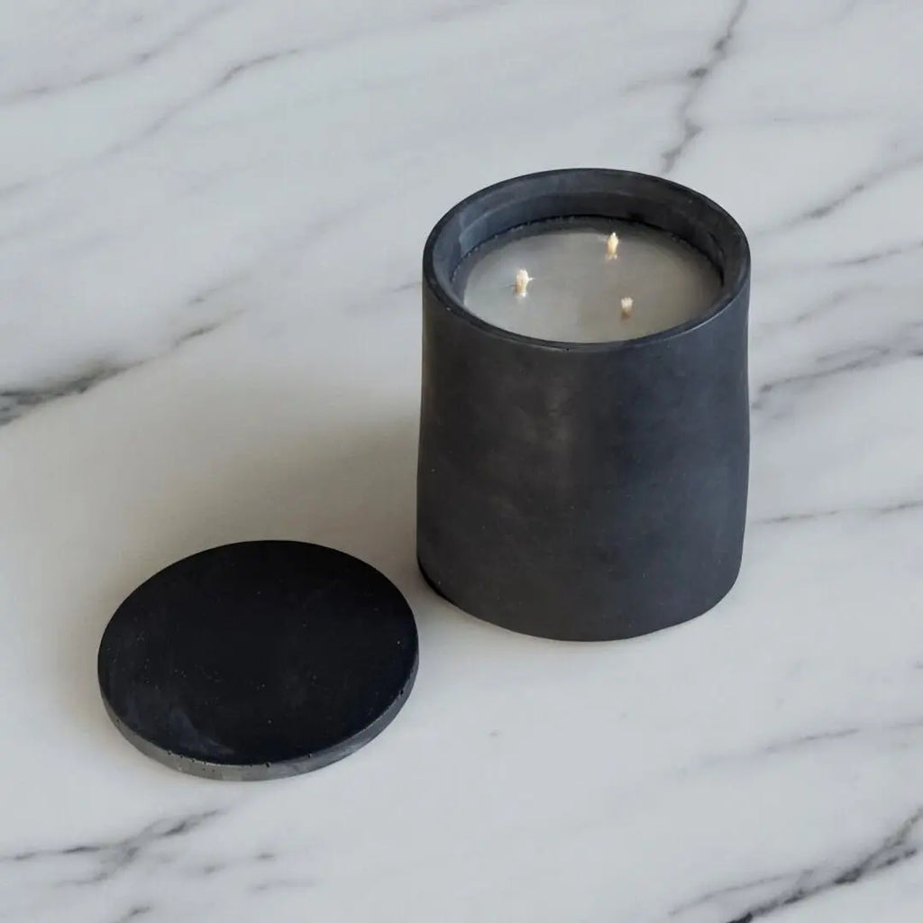Design Dauerkerze Beton (dünner Docht)