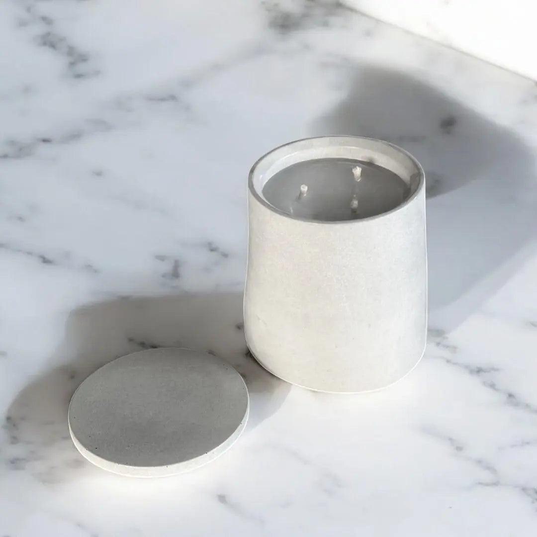 Design Dauerkerze Beton (dünner Docht)