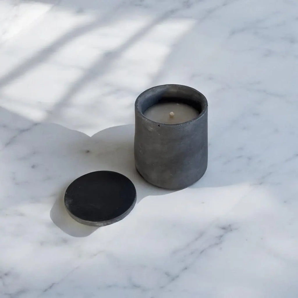 Design Dauerkerze Beton (dünner Docht)
