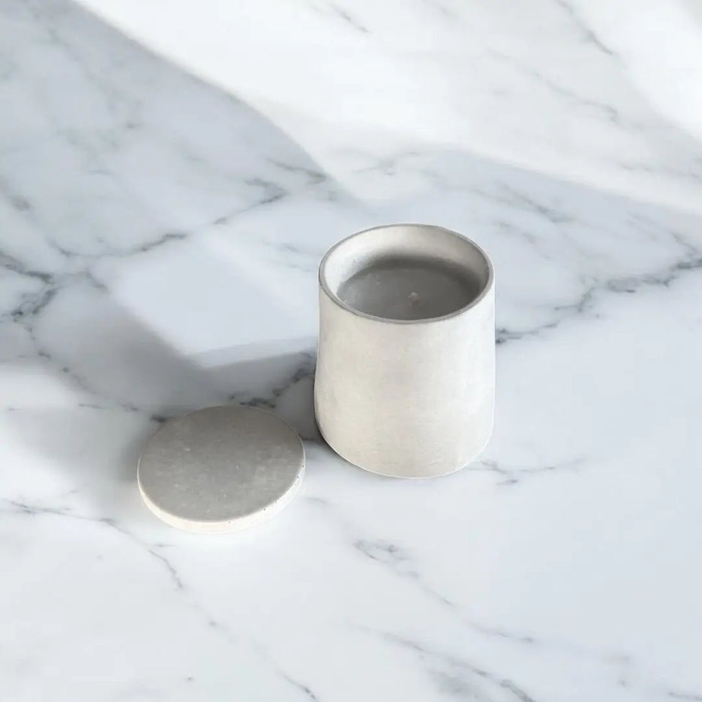 Design Dauerkerze Beton (dünner Docht)