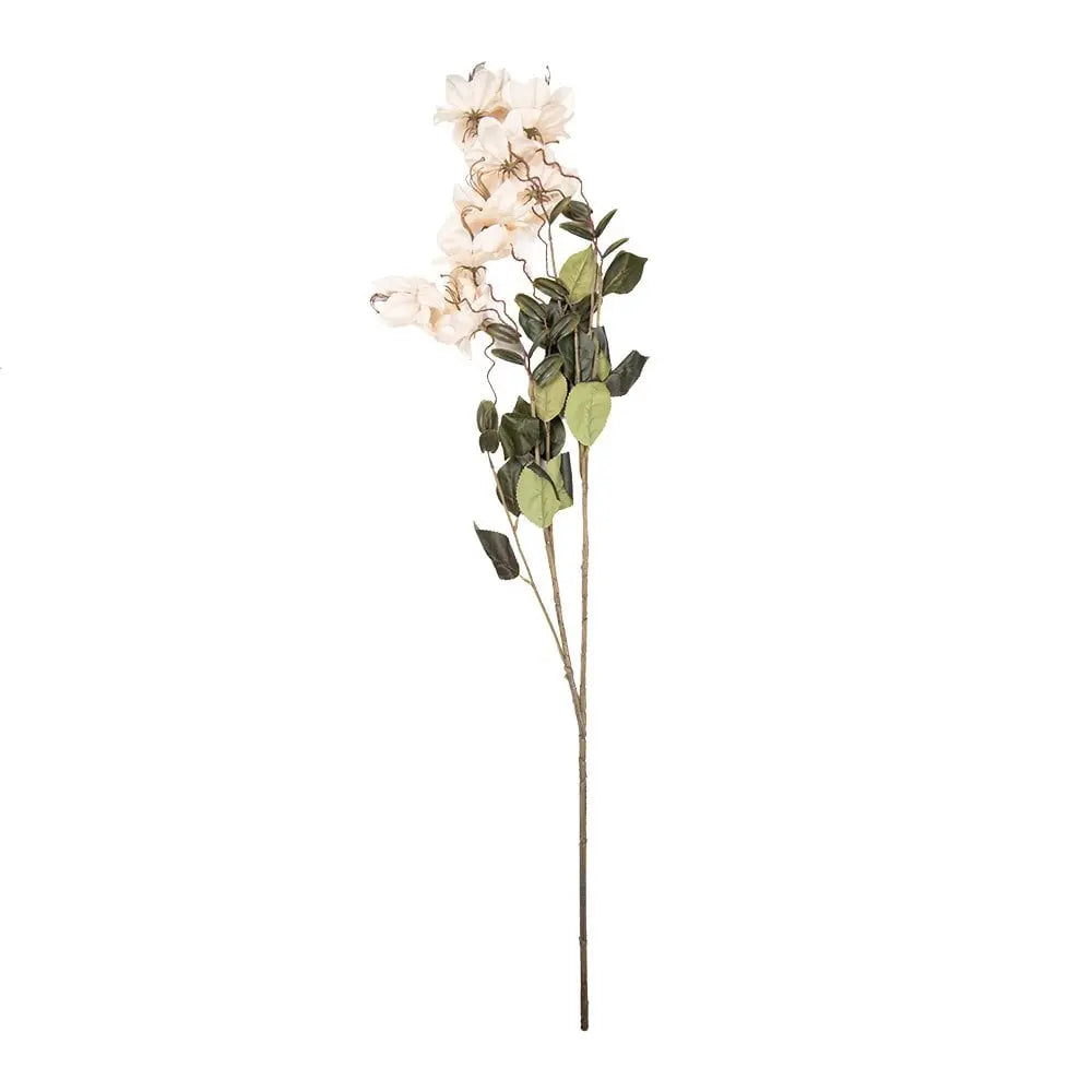 Künstliche Blume 120 cm aus weißem Kunststoff Clayre & Eef.