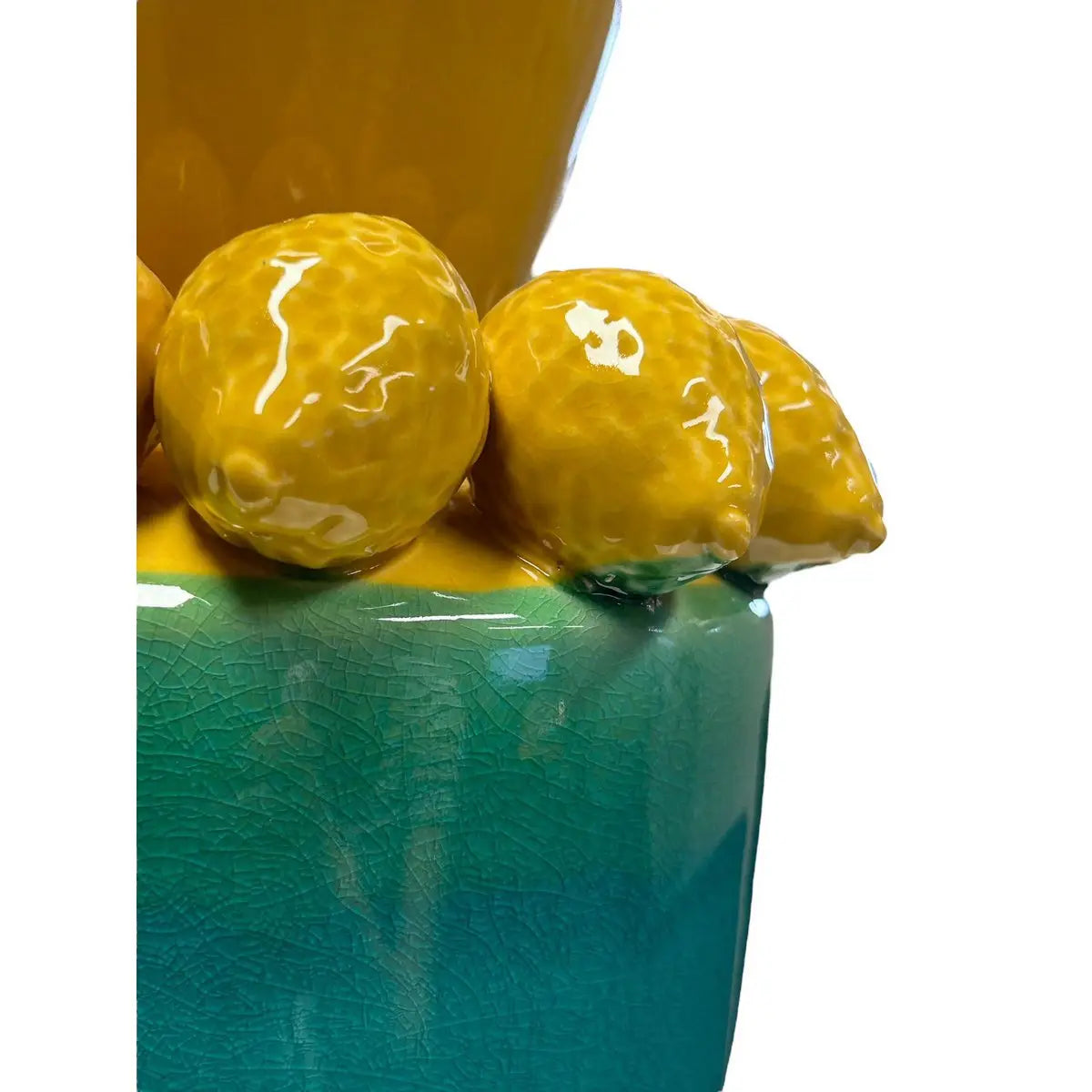 Vase aus Seidenblumen mit Zitronensaft, H: 37 cm QMF Trading