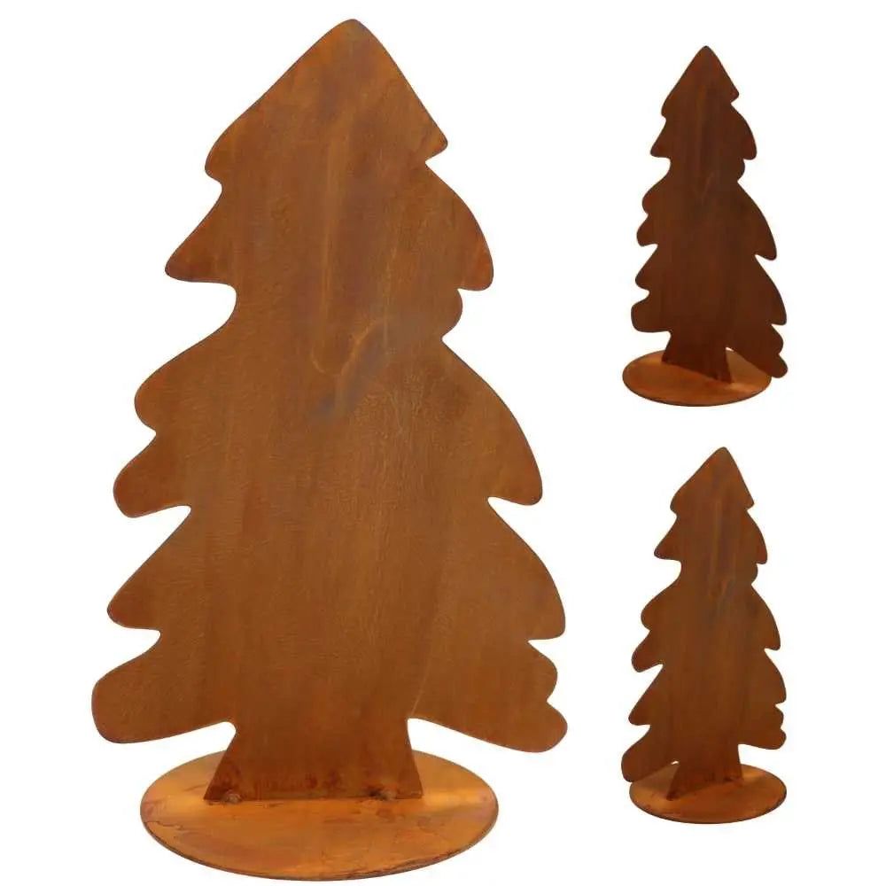 Weihnachtsbaum in Edelrost | Weihnachtsdeko Tannenbaum klein Rostikal