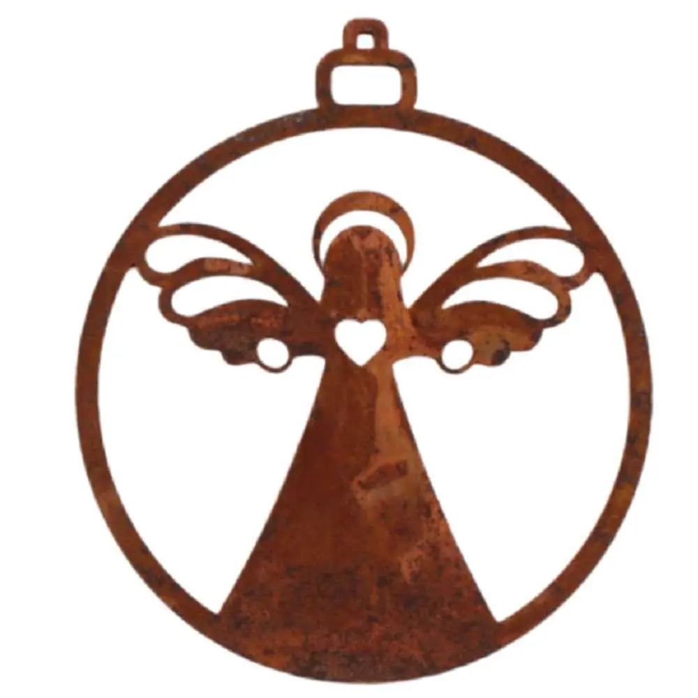 9 x Edelrost Weihnachtsanhänger 7 cm – versch. Motive | Christbaumschmuck - Pille Gartenwelt