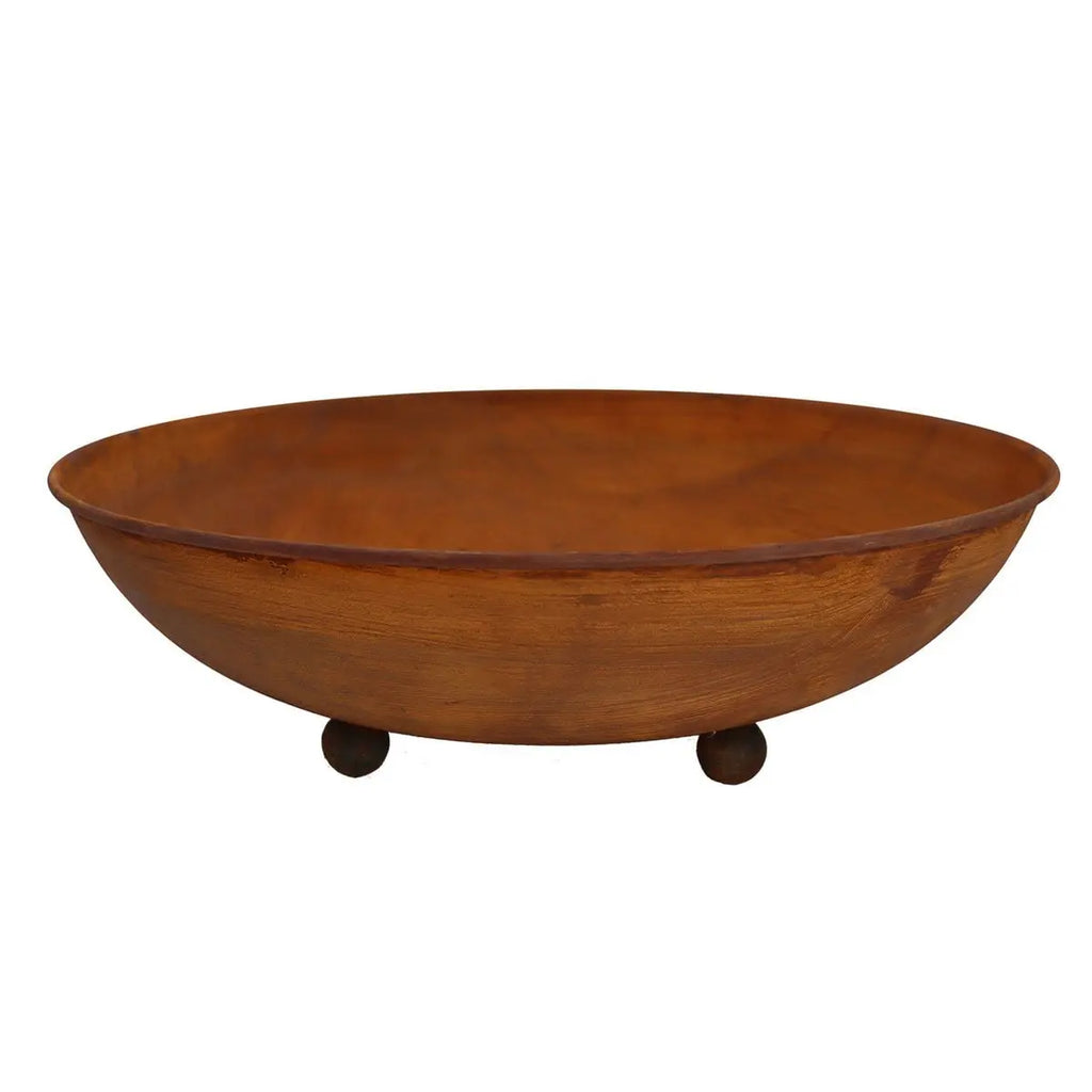 Cortenstahl Pflanzschale 53 cm – rostoptik Schale mit Ablaufloch, 2 Varianten - Pille Gartenwelt