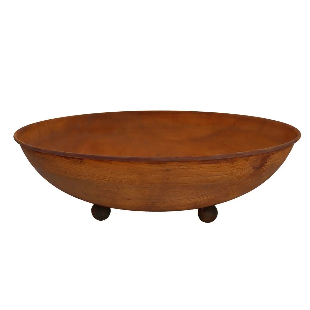 Cortenstahl Pflanzschale 53 cm – rostoptik Schale mit Ablaufloch, 2 Varianten - Pille Gartenwelt